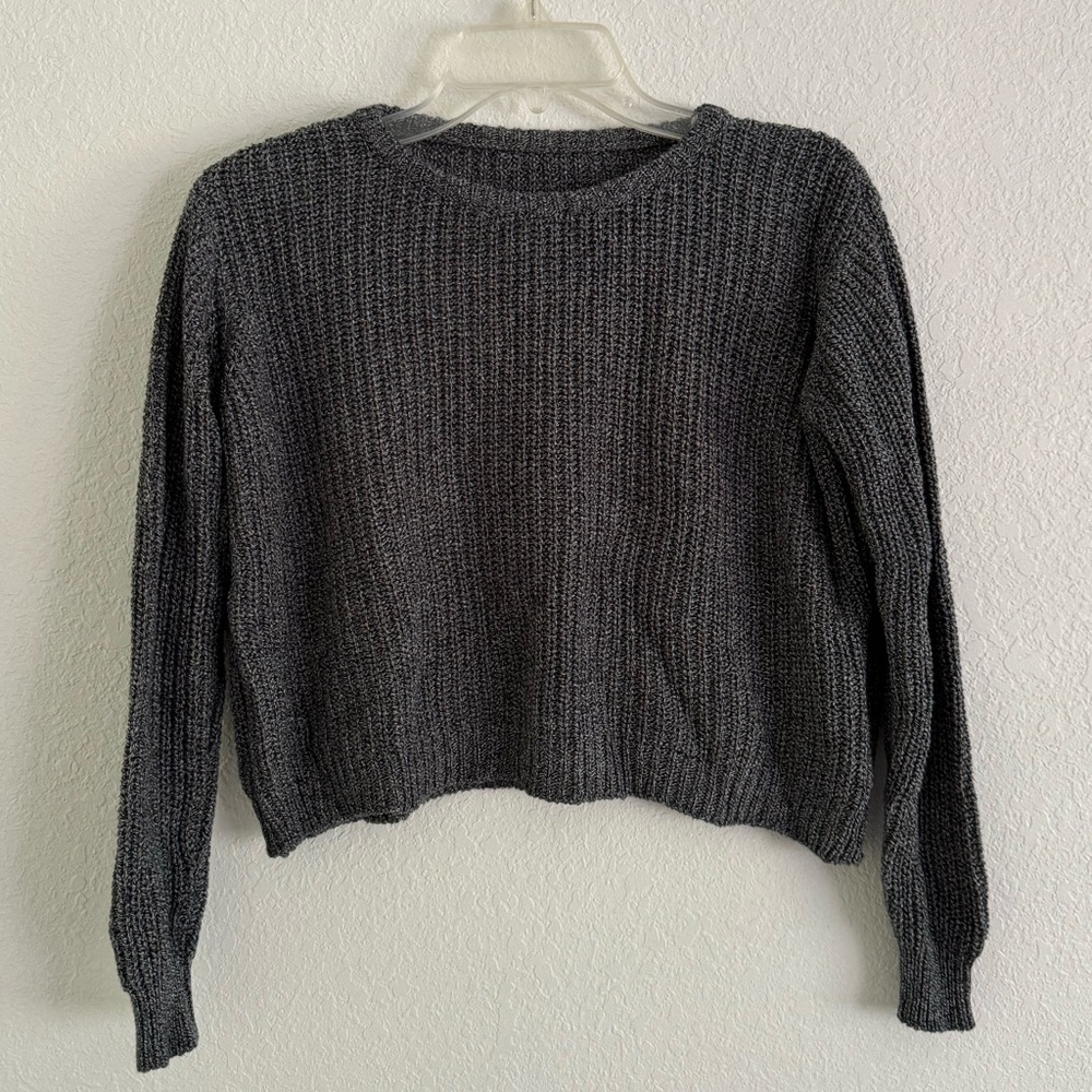 Brandy Melville grey crop sweater